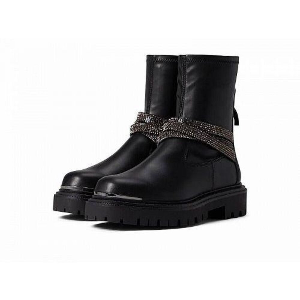 ALDO NWOT Moto Boots Qirarin Black Rhinestone Size US 9 Women's Shoes